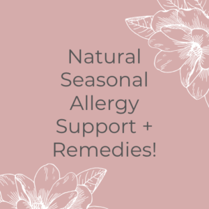 natural seasonal allergy support